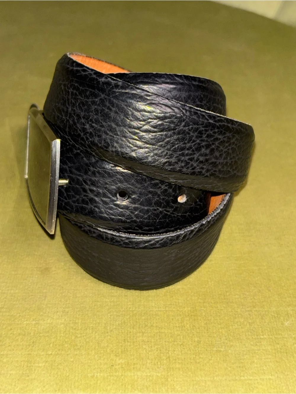 Tom Taylor Customs Men’s Black Sharkskin Belt Size 36